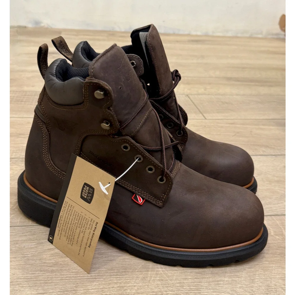 RED WING 4404 DYNAFORCE 6-INCH INSULATED WATERPROOF SAFETY TOE BOOTS SZ 9.5 EE